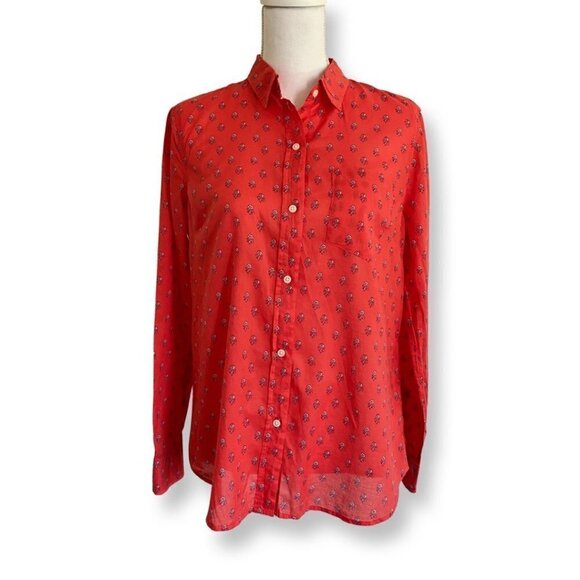 Gap Women's Floral Button Down Summer Shirt/Top. Size Medium. 100% Cotton - Picture 3 of 10